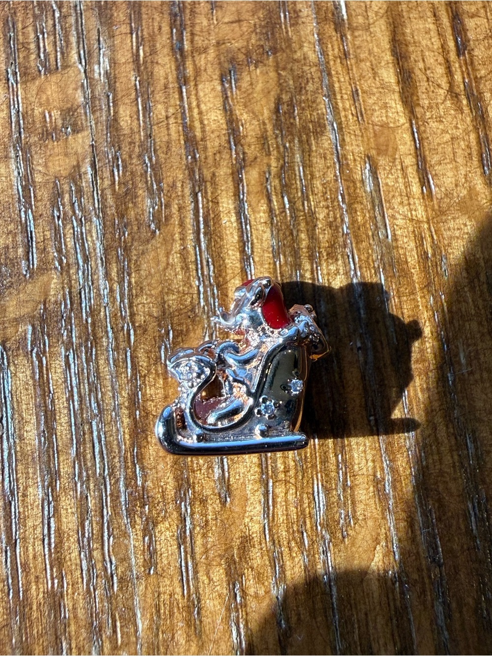 Pandora Mickey & Minnie Holiday Sleigh Charm